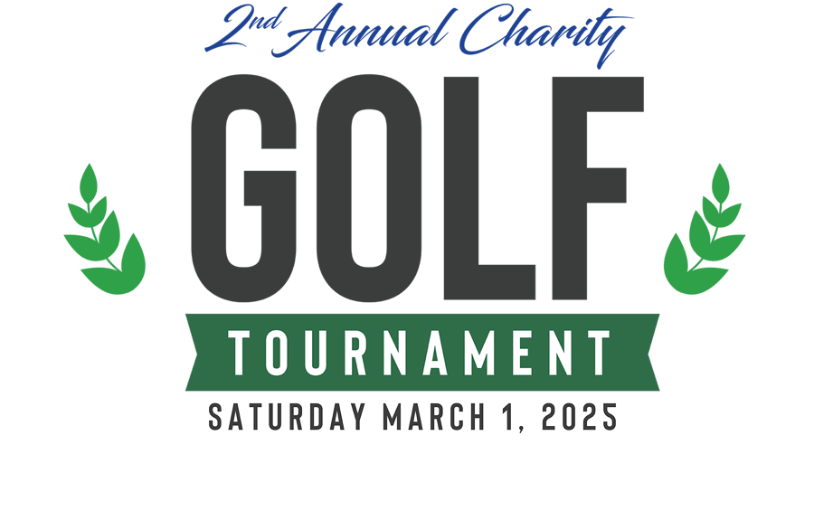 An illustration announcing the upcoming golf tournament in Macon, GA on Saturday March 1, 2025.